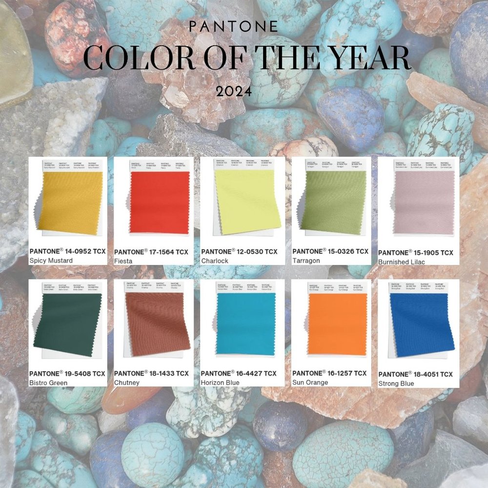 Pantone 2024 Colors of the Year